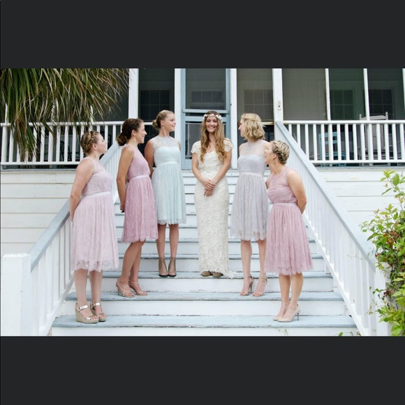 BHLDN hitherto lace Cecilia special occasion bridesmaid lace dress size 2 - Picture 2 of 11